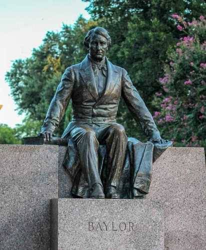 Judge Baylor's Statue at Baylor University